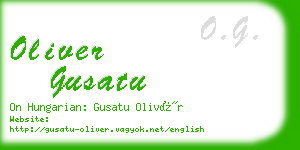 oliver gusatu business card